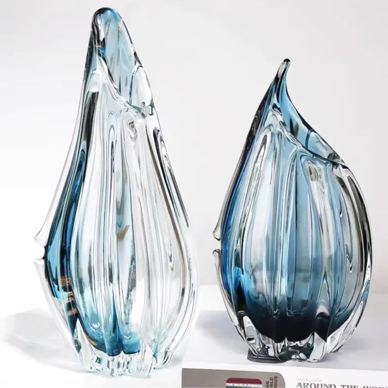 Vase en Verre Décoratif et Moderne | Effet Cristal - Maison Vase