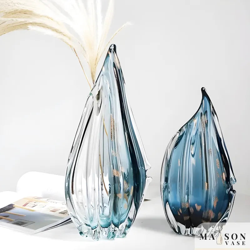 Vase en Verre Décoratif et Moderne | Effet Cristal - Maison Vase