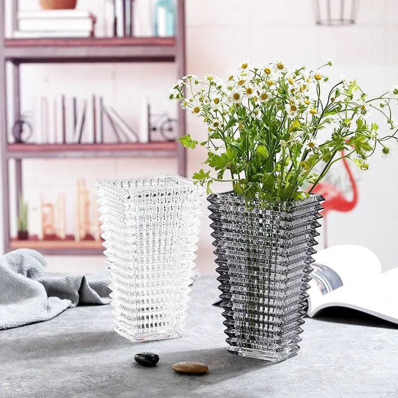 Vase en Verre Décoratif | Style Scandinave Élégant - Maison Vase