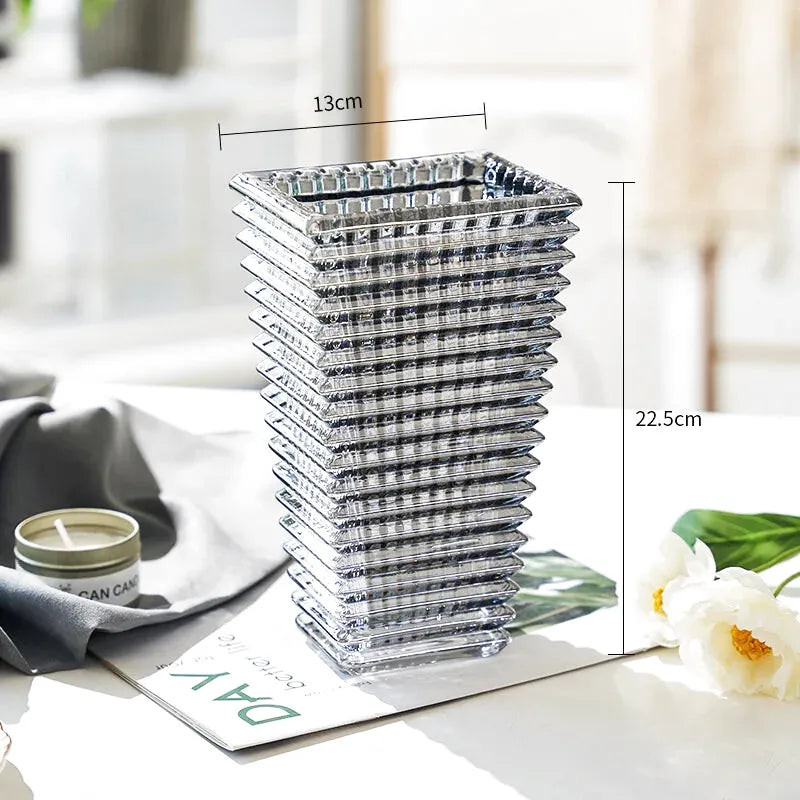 Vase en Verre Décoratif | Style Scandinave Élégant - Maison Vase