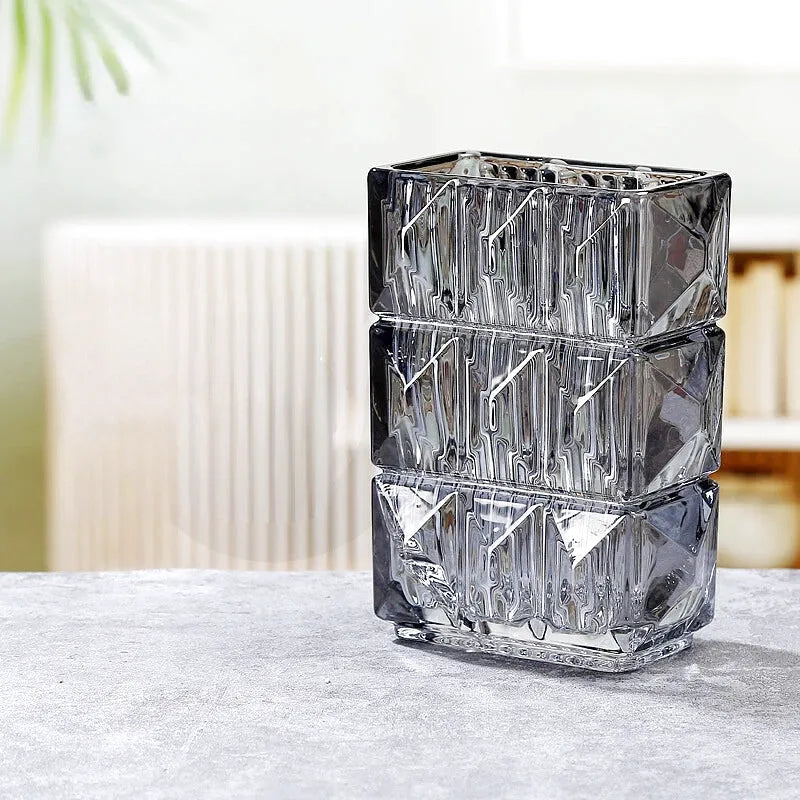 Vase en Verre Élégant | Design Artistique Décoratif et Moderne - Maison Vase