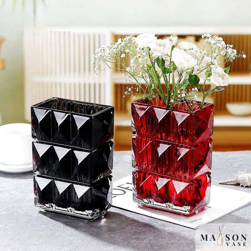 Vase en Verre Élégant | Design Artistique Décoratif et Moderne - Maison Vase