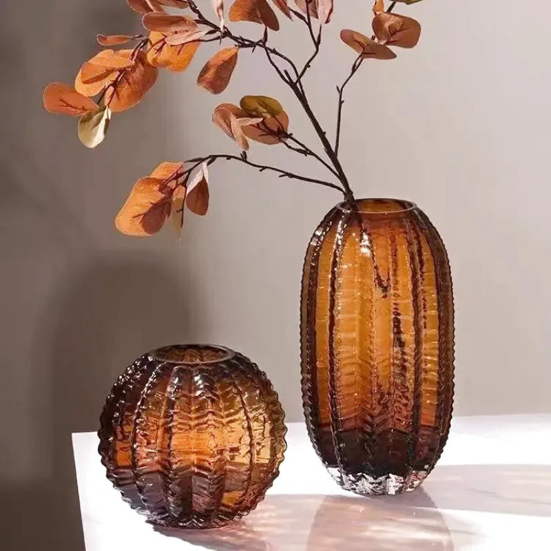 Vase en Verre Haut de Gamme | Éclat Luxueux et Design Moderne - Maison Vase
