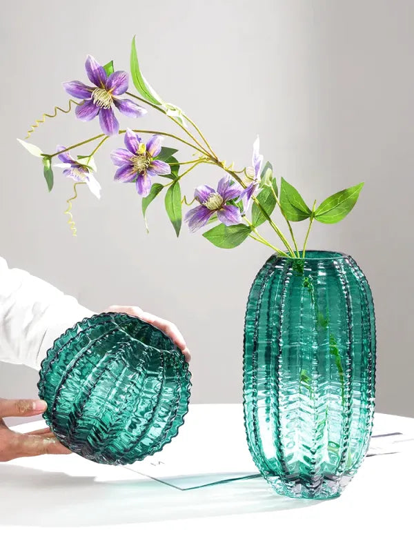 Vase en Verre Haut de Gamme | Éclat Luxueux et Design Moderne - Maison Vase