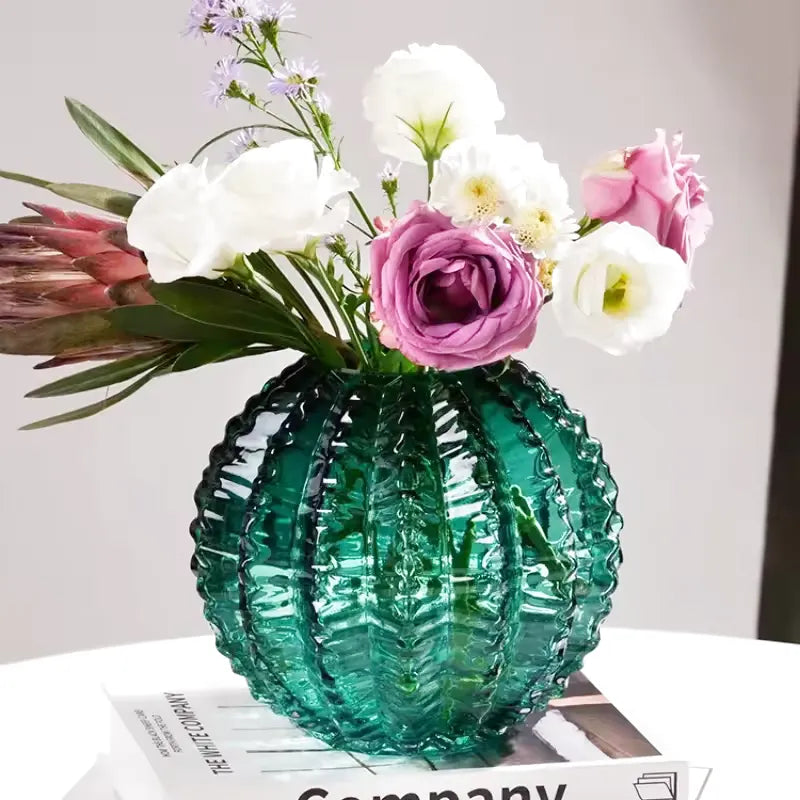 Vase en Verre Haut de Gamme | Éclat Luxueux et Design Moderne - Maison Vase