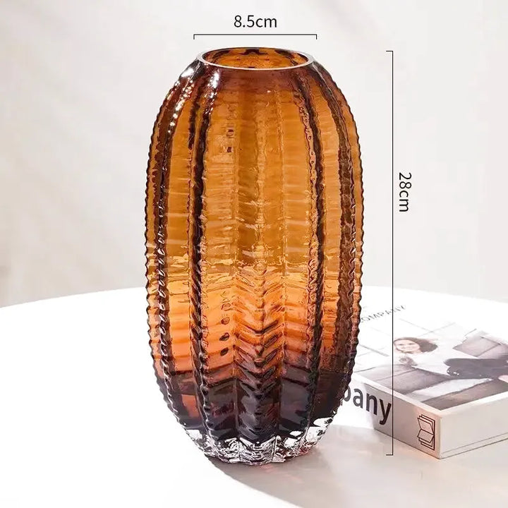 Vase en Verre Haut de Gamme | Éclat Luxueux et Design Moderne - Maison Vase