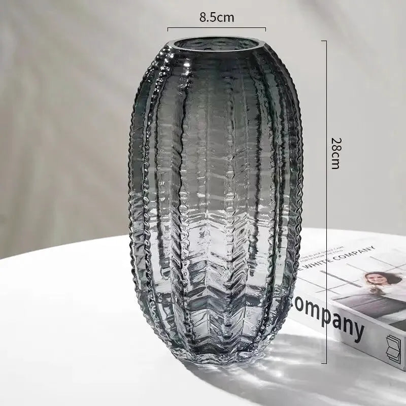 Vase en Verre Haut de Gamme | Éclat Luxueux et Design Moderne - Maison Vase