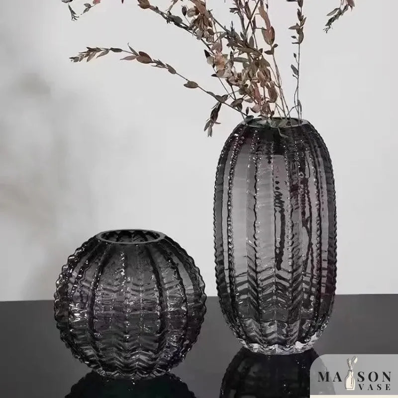 Vase en Verre Haut de Gamme | Éclat Luxueux et Design Moderne - Maison Vase
