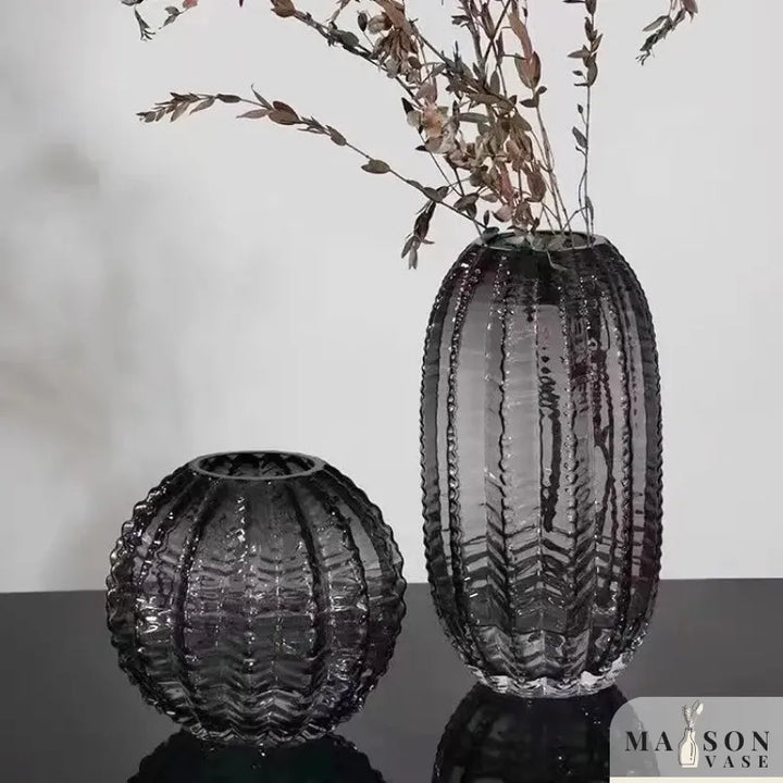 Vase en Verre Haut de Gamme | Éclat Luxueux et Design Moderne - Maison Vase