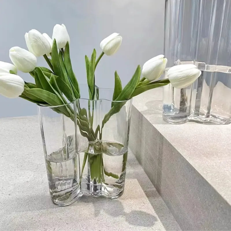 Vase en Verre Luxueux | Moderne et Décoratif - Maison Vase