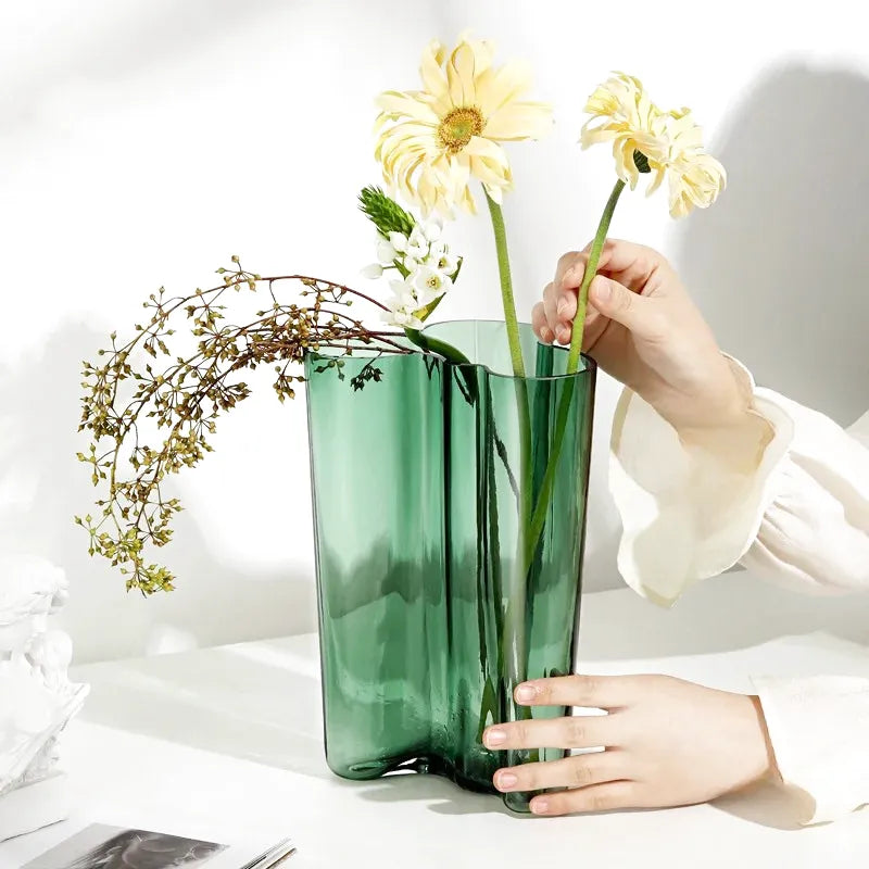 Vase en Verre Luxueux | Moderne et Décoratif - Maison Vase