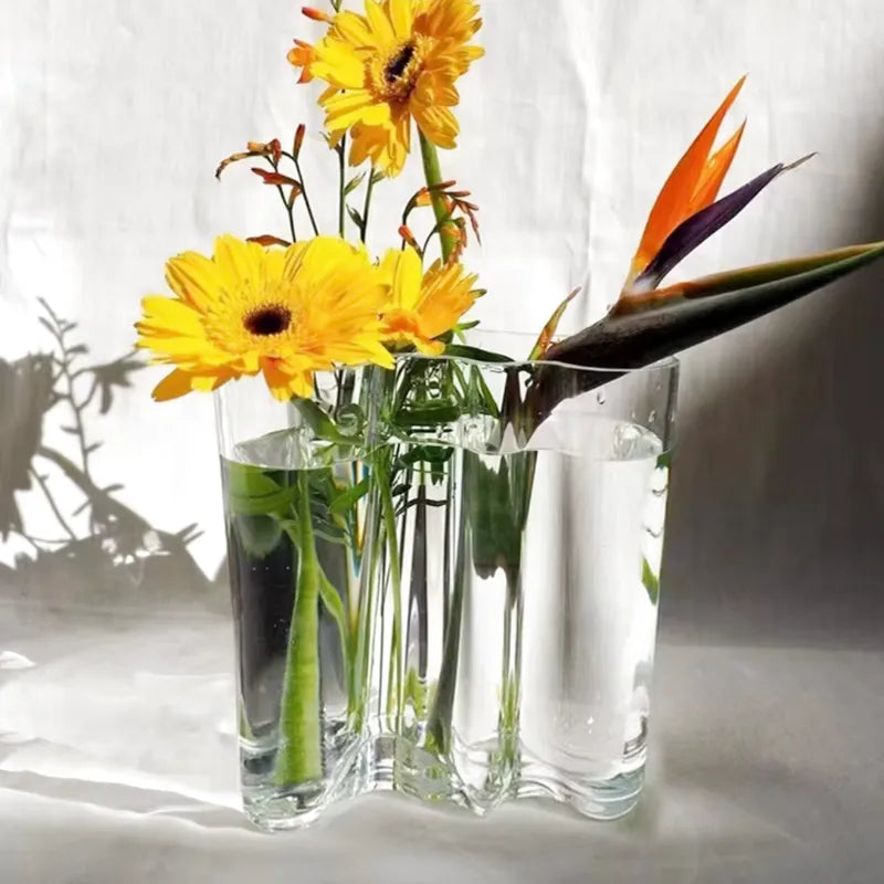 Vase en Verre Luxueux | Moderne et Décoratif - Maison Vase