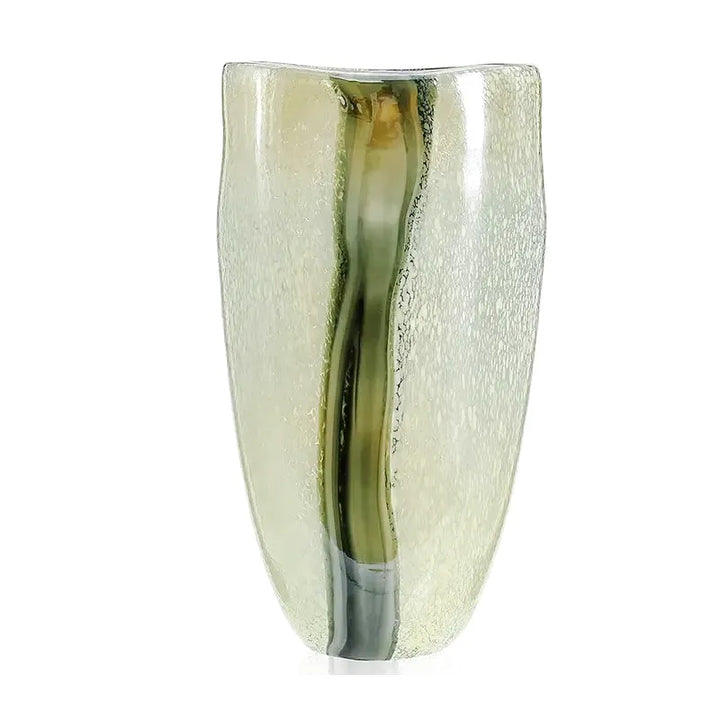Vase en Verre Peint Minimaliste | Moderne et Décoratif - Maison Vase