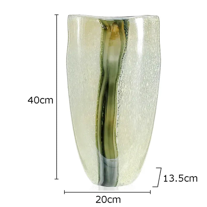 Vase en Verre Peint Minimaliste | Moderne et Décoratif - Maison Vase