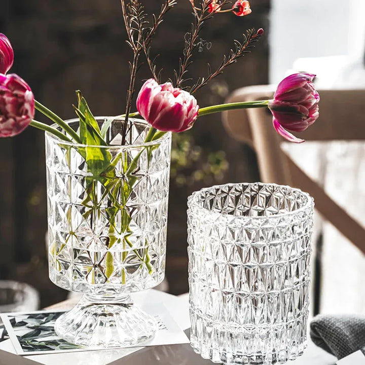 Vase en Verre Style Français | Élégant et Décoratif - Maison Vase