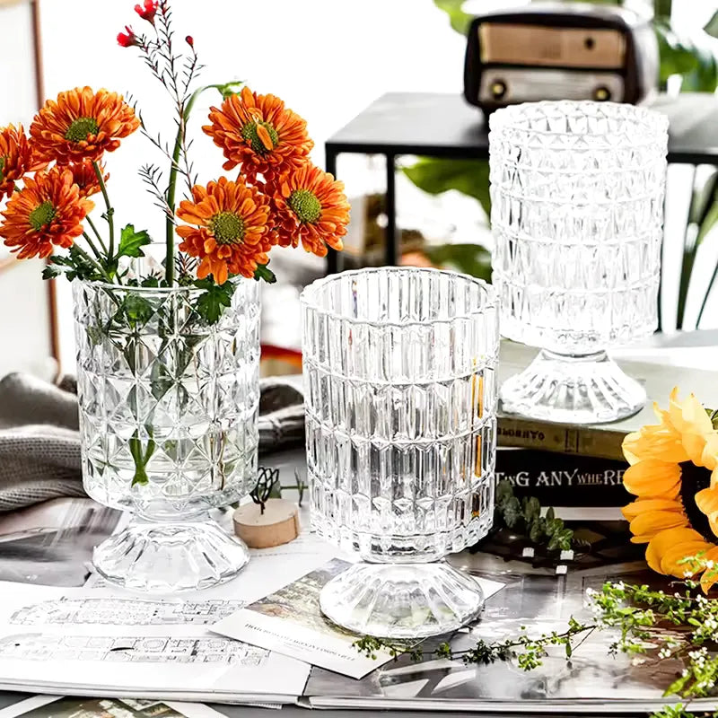 Vase en Verre Style Français | Élégant et Décoratif - Maison Vase