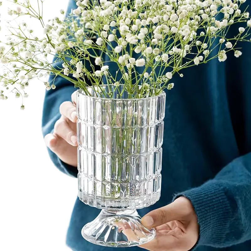 Vase en Verre Style Français | Élégant et Décoratif - Maison Vase