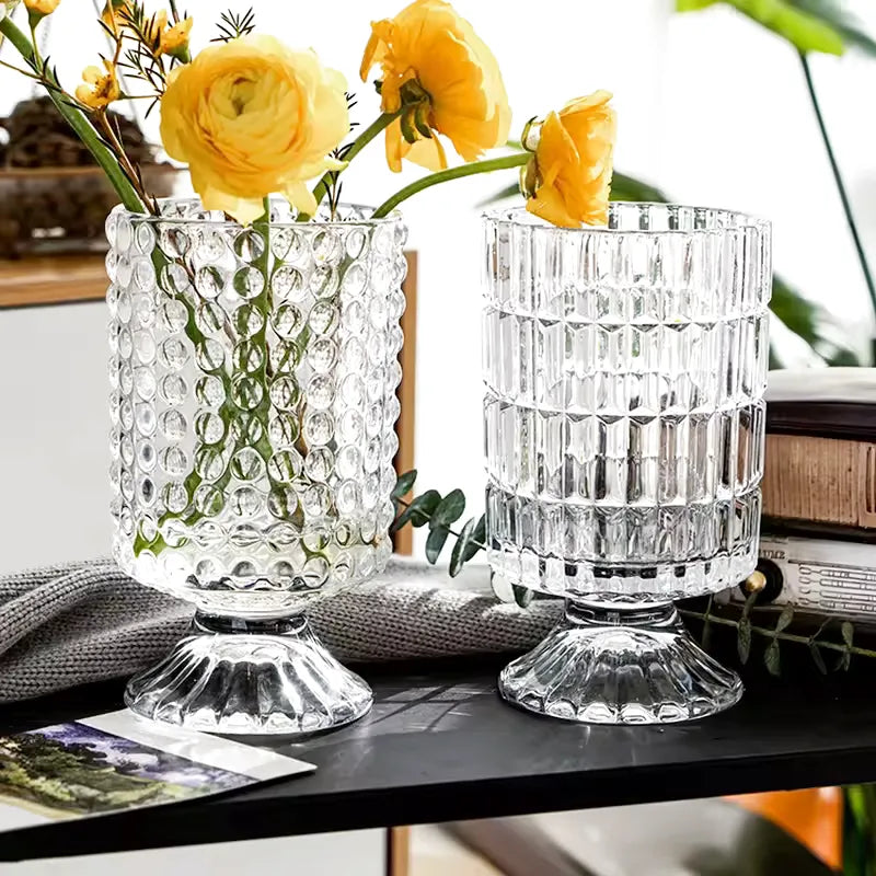 Vase en Verre Style Français | Élégant et Décoratif - Maison Vase