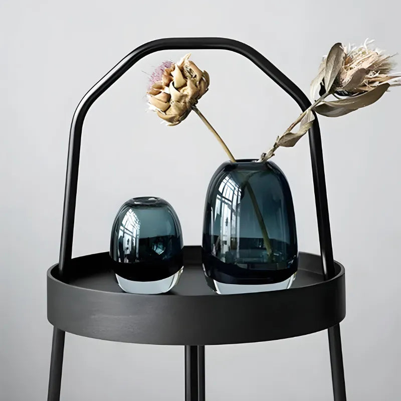 Vase en Verre Transparent Épais | Style Moderne et Luxe - Maison Vase