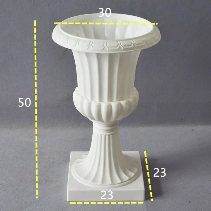 Vase Medicis Blanc Décoratif Au Style Européen - Maison Vase