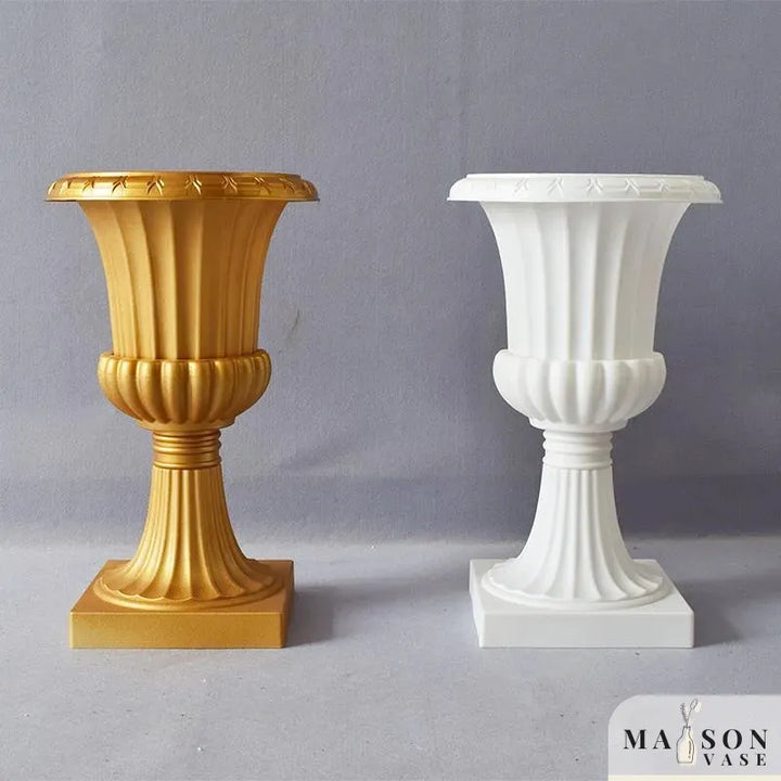 Vase Medicis Blanc Décoratif Au Style Européen - Maison Vase