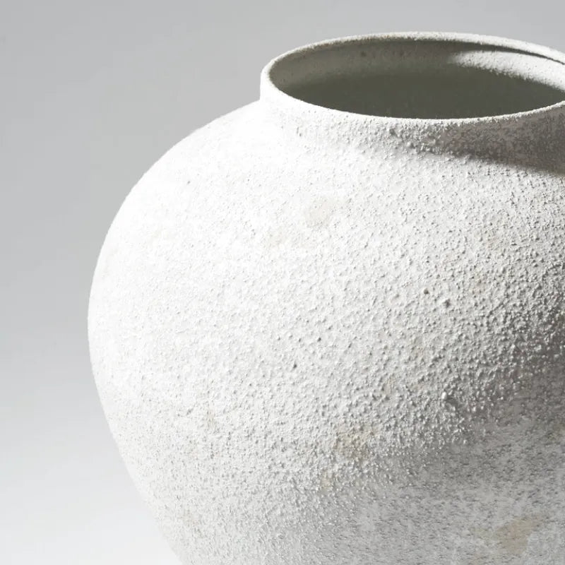 Vase Métal Décoratif Moderne | Style Scandinave Minimaliste - Maison Vase