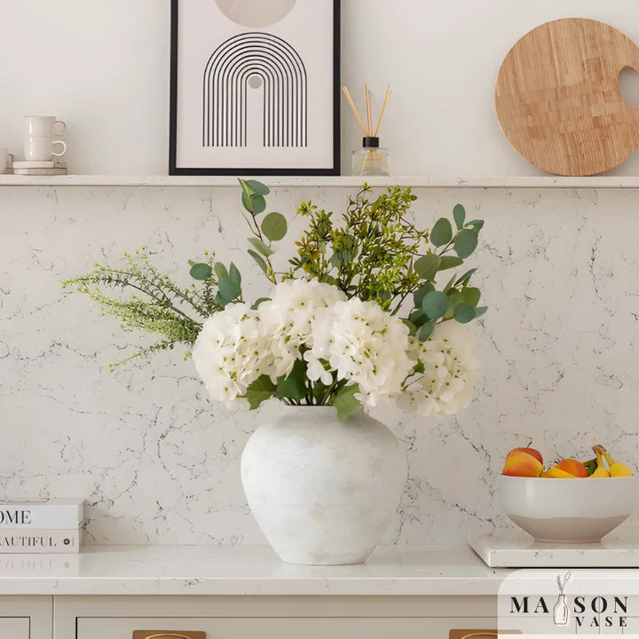 Vase Métal Décoratif Moderne | Style Scandinave Minimaliste - Maison Vase