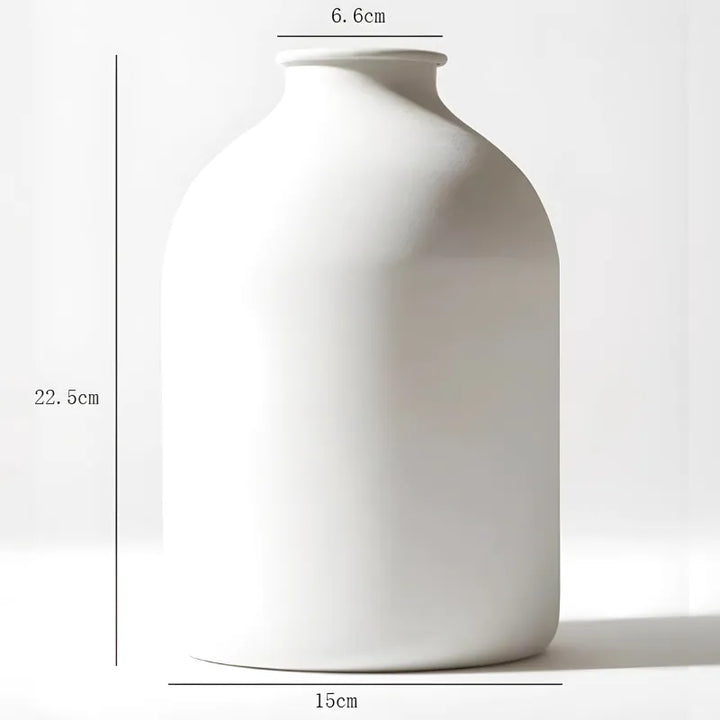 Vase Métal Mat | Style Décoratif Moderne Épuré - Maison Vase