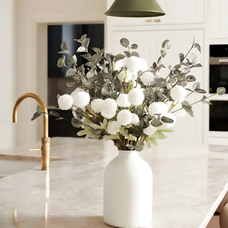 Vase Métal Mat | Style Décoratif Moderne Épuré - Maison Vase