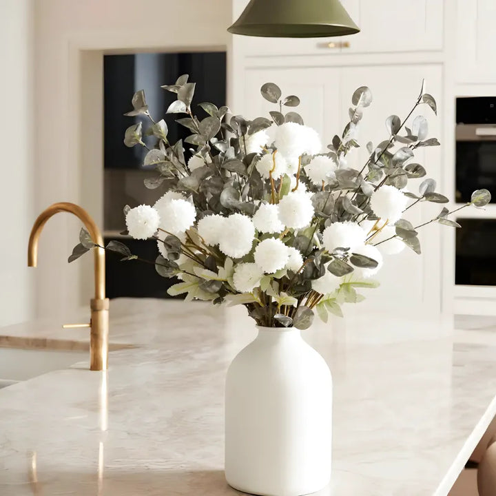 Vase Métal Mat | Style Décoratif Moderne Épuré - Maison Vase