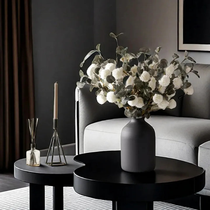 Vase Métal Mat | Style Décoratif Moderne Épuré - Maison Vase