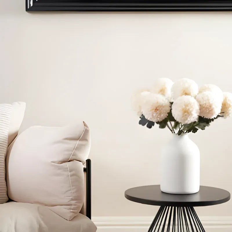 Vase Métal Mat | Style Décoratif Moderne Épuré - Maison Vase