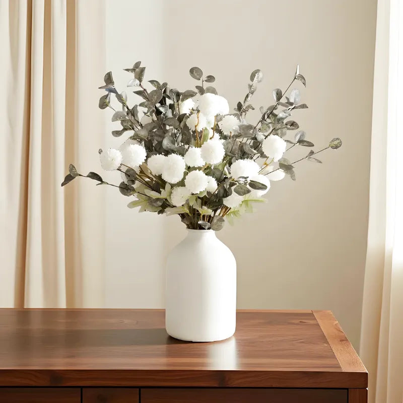 Vase Métal Mat | Style Décoratif Moderne Épuré - Maison Vase