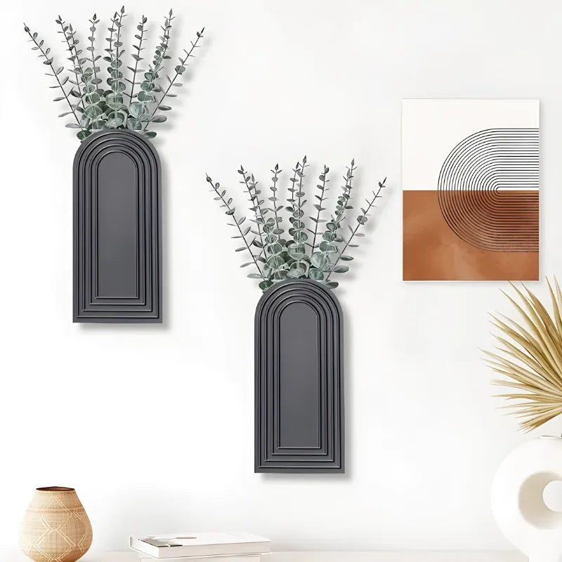 Vase Mural en Bois | Apporte du charme naturel | Style Moderne et Décoratif - Maison Vase