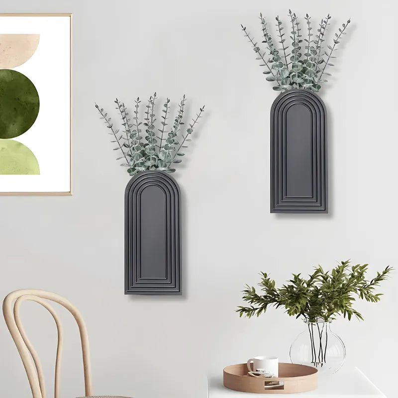 Vase Mural en Bois | Apporte du charme naturel | Style Moderne et Décoratif - Maison Vase
