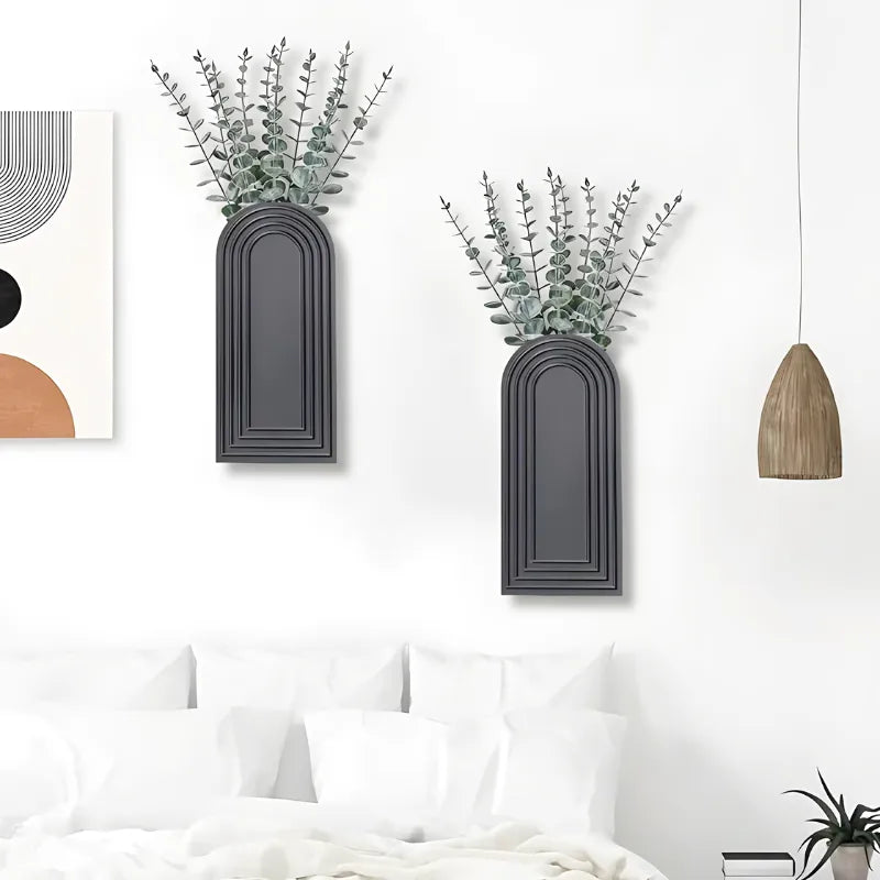 Vase Mural en Bois | Apporte du charme naturel | Style Moderne et Décoratif - Maison Vase
