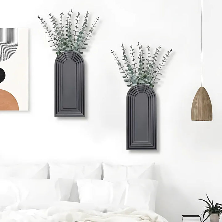 Vase Mural en Bois | Apporte du charme naturel | Style Moderne et Décoratif - Maison Vase