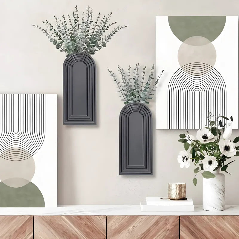 Vase Mural en Bois | Apporte du charme naturel | Style Moderne et Décoratif - Maison Vase