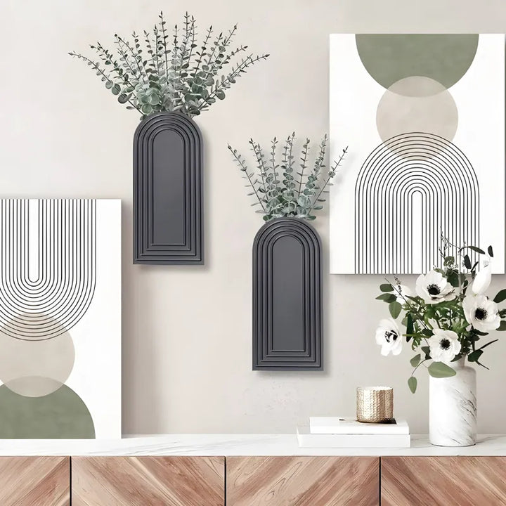 Vase Mural en Bois | Apporte du charme naturel | Style Moderne et Décoratif - Maison Vase