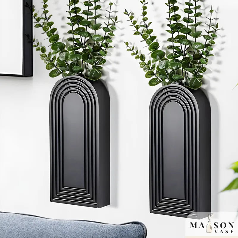 Vase Mural en Bois | Apporte du charme naturel | Style Moderne et Décoratif - Maison Vase