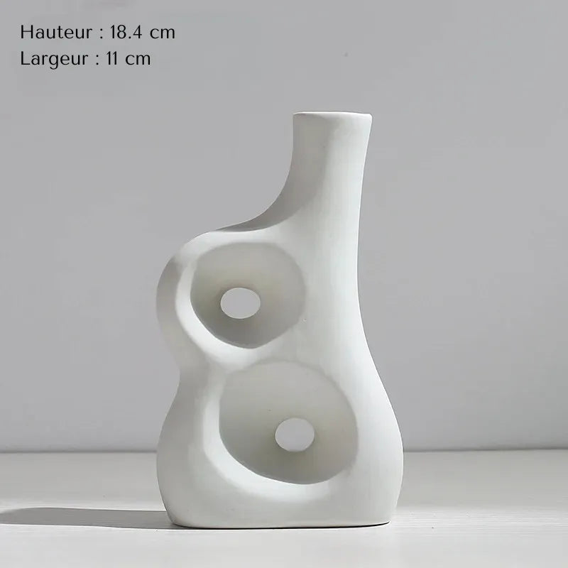Vase Pampa Soliflore Blanc | Style Nordique Design - Maison Vase