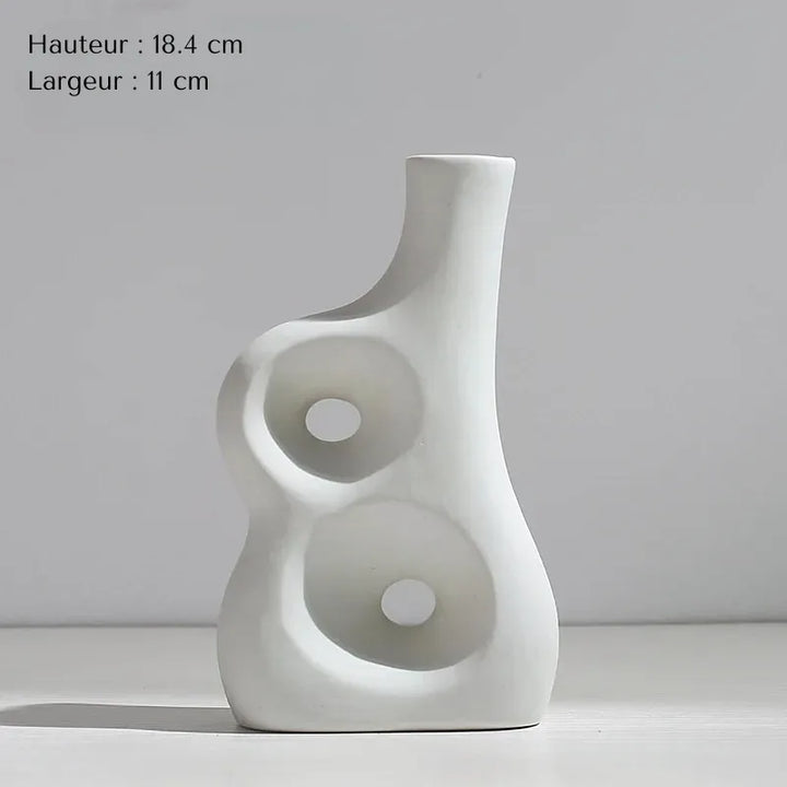 Vase Pampa Soliflore Blanc | Style Nordique Design - Maison Vase