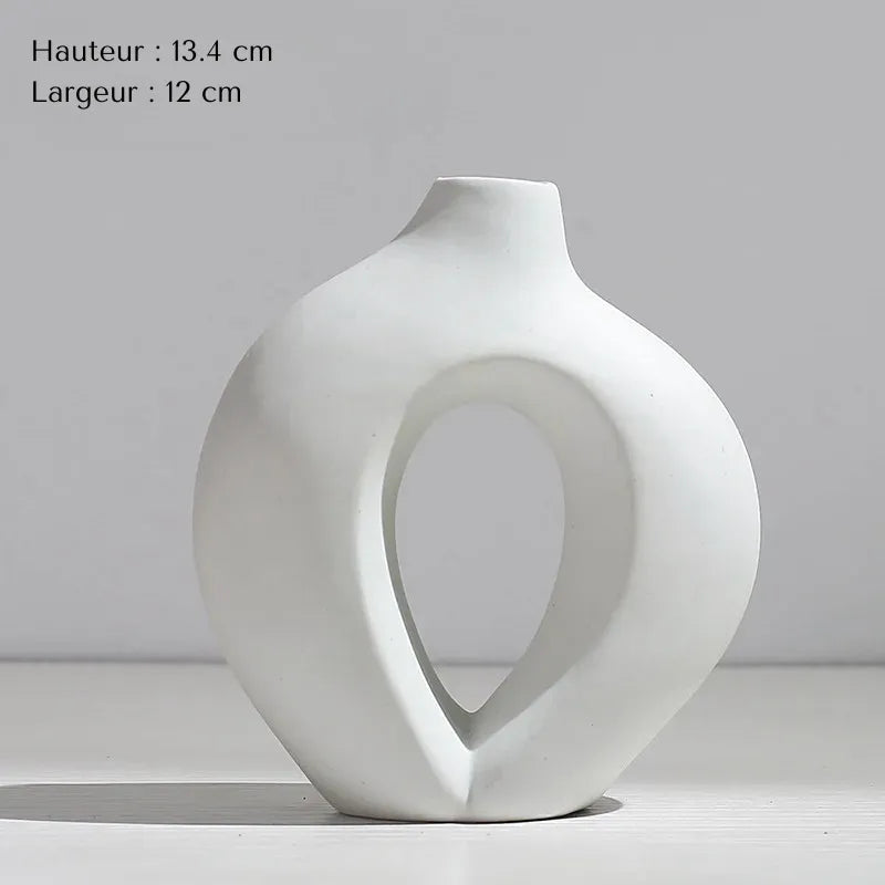 Vase Pampa Soliflore Blanc | Style Nordique Design - Maison Vase