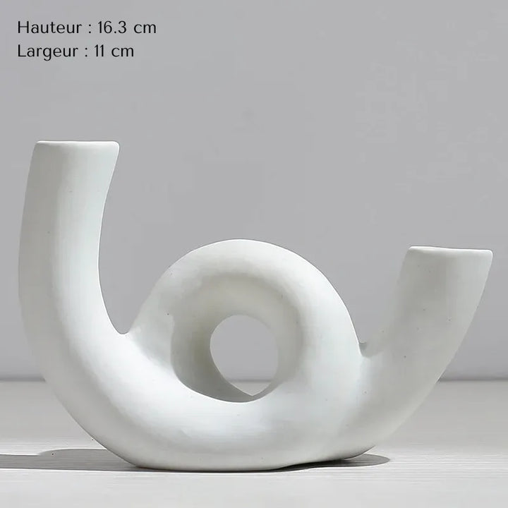 Vase Pampa Soliflore Blanc | Style Nordique Design - Maison Vase
