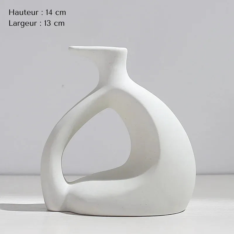 Vase Pampa Soliflore Blanc | Style Nordique Design - Maison Vase