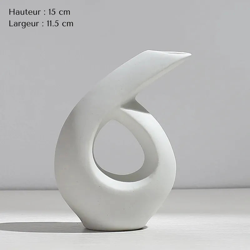 Vase Pampa Soliflore Blanc | Style Nordique Design - Maison Vase