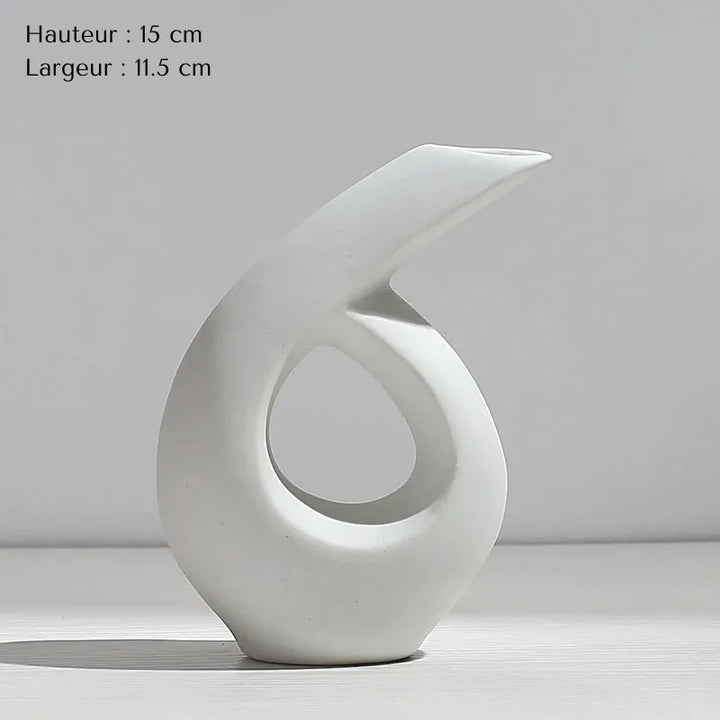 Vase Pampa Soliflore Blanc | Style Nordique Design - Maison Vase