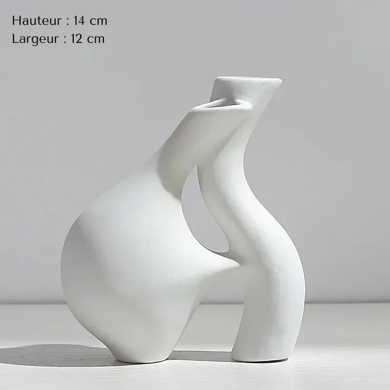 Vase Pampa Soliflore Blanc | Style Nordique Design - Maison Vase