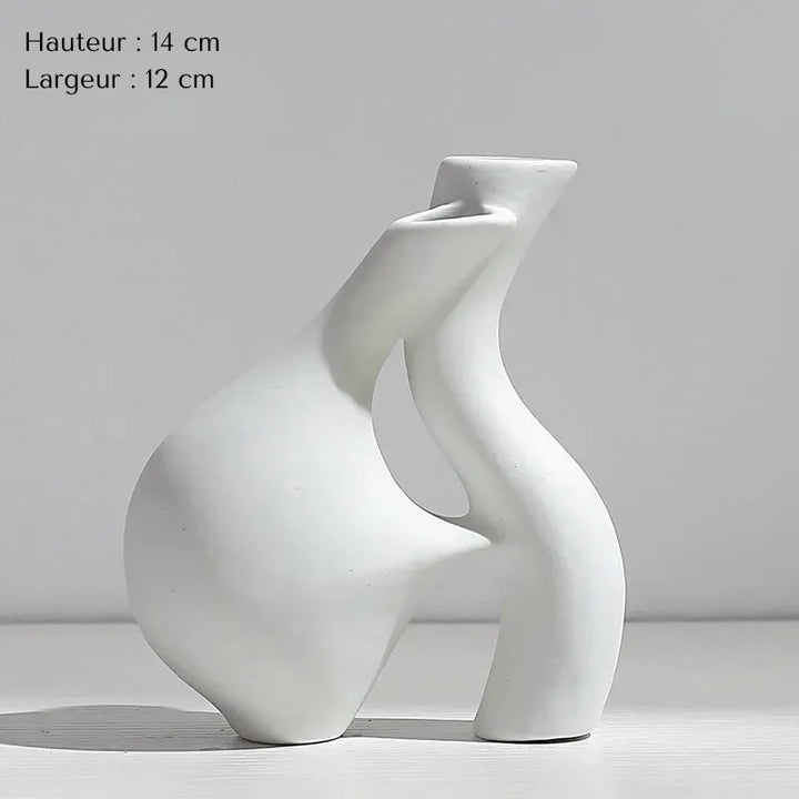 Vase Pampa Soliflore Blanc | Style Nordique Design - Maison Vase