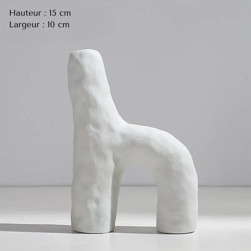 Vase Pampa Soliflore Blanc | Style Nordique Design - Maison Vase